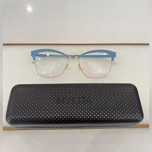 Mykita Frame Decades Celia in blue and gold